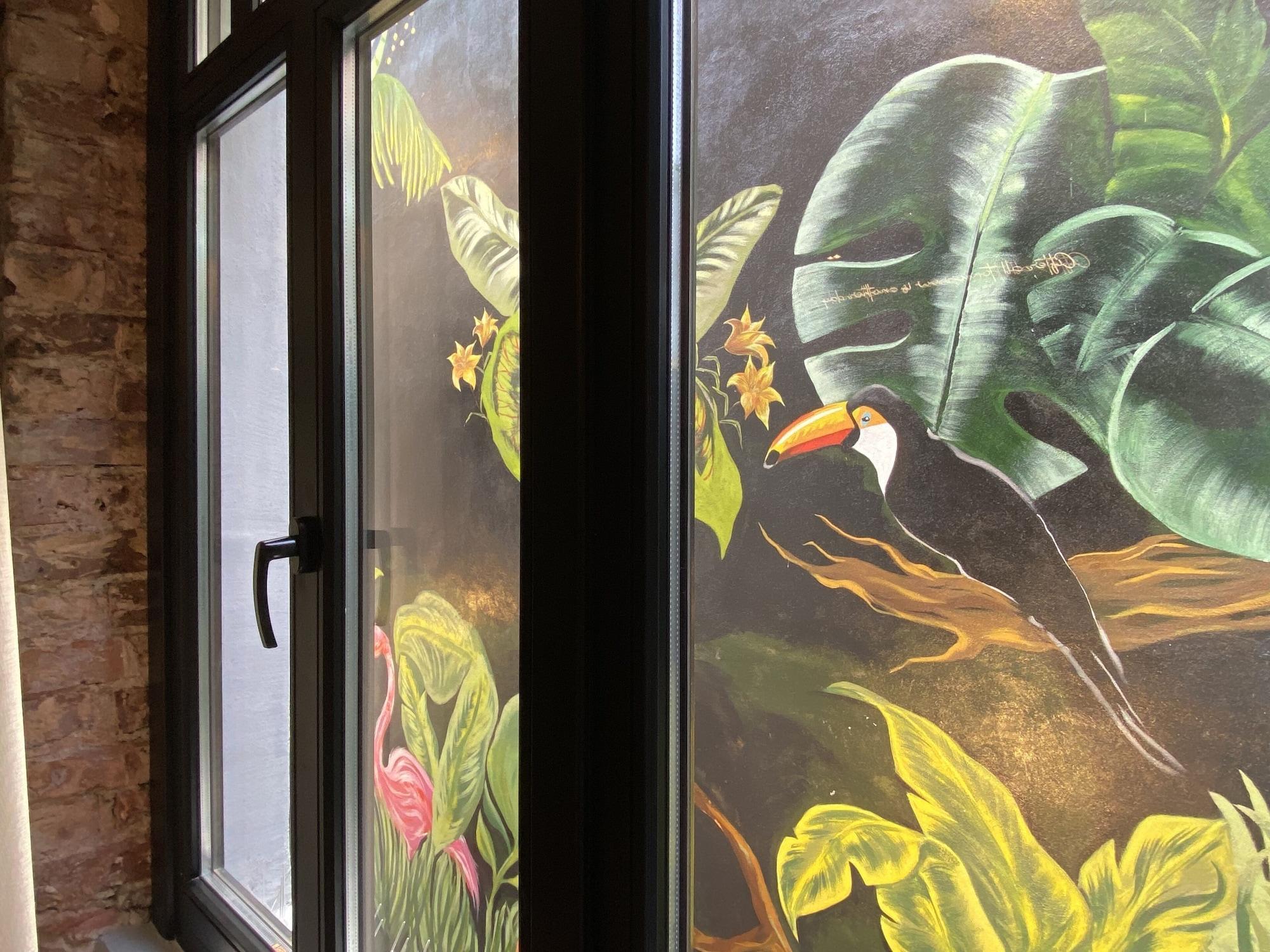 Ruz Hotels Istambul Exterior foto A mural in the lobby of the building
